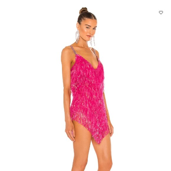 Bronx and Banco X REVOLVE Neon Barbie Dress (Pink/Fuchsia, XS) - Picture 2 of 9